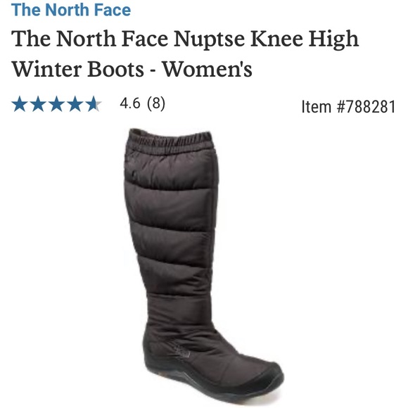 north face knee high boots